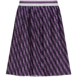 Molo-Черно-фиолетовая плиссированная юбка | Childrensalon Outlet