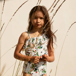 Molo-Strawberry Swimsuit (UPF50+) | Childrensalon Outlet