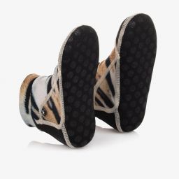 Molo-Teen Beige Tiger Aqua Shoes | Childrensalon Outlet