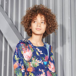 Molo-Teen Blue Activewear Crop Top | Childrensalon Outlet