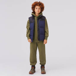 Molo-Teen Blue & Black Puffer Gilet | Childrensalon Outlet