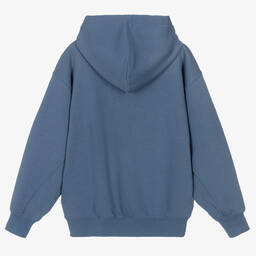 Molo-Teen Blue Cotton Freedom Hoodie | Childrensalon Outlet