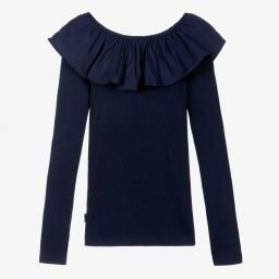 مولو-توب تينز بناتي قطن عضوي جيرسي لون كحلي | Childrensalon Outlet