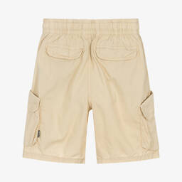 Molo-Teen Boys Beige Cotton Relaxed Fit Shorts | Childrensalon Outlet
