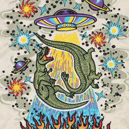 Molo-Teen Boys Beige Quilted Bomber Jacket | Childrensalon Outlet