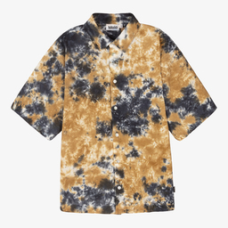 Molo-Teen Boys Beige Tie-Dye Shirt | Childrensalon Outlet