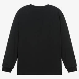 Molo-Teen Boys Black Dinosaur Graphic Top | Childrensalon Outlet