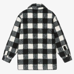 Molo-Teen Boys Black & White Check Jacket | Childrensalon Outlet