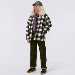 Molo-Teen Boys Black & White Check Jacket | Childrensalon Outlet