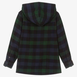 Molo-Рубашка в сине-зеленую клетку | Childrensalon Outlet