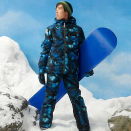 Molo-Teen Boys Blue Tie Dye Ski Trousers | Childrensalon Outlet