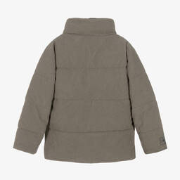 Molo-Teen Boys Green Corduroy Hooded Jacket | Childrensalon Outlet