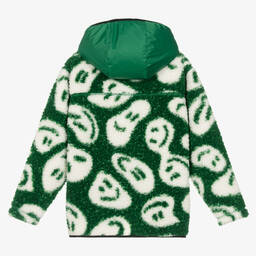Molo-Зеленая флисовая куртка со смайлами | Childrensalon Outlet