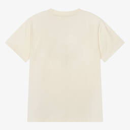 Molo-Teen Boys Ivory Cotton Tiger T-Shirt | Childrensalon Outlet