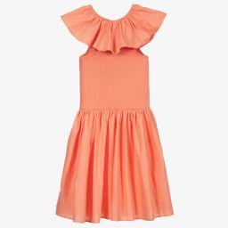 Molo-Teen Coral Pink Cotton Dress | Childrensalon Outlet