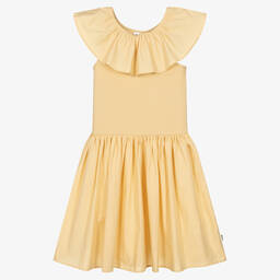 Molo-Бежевое хлопковое платье для девочек-подростков | Childrensalon Outlet