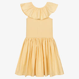 Molo-Бежевое хлопковое платье для девочек-подростков | Childrensalon Outlet