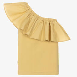 مولو-توب تينز بناتي قطن عضوي جيرسي لون بيج | Childrensalon Outlet