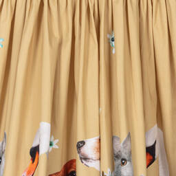 Molo-Бежевое платье в цветочек с животными | Childrensalon Outlet