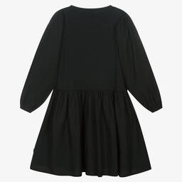 Molo-Teen Girls Black Organic Cotton Dress | Childrensalon Outlet