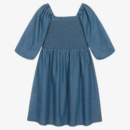 Molo-Teen Girls Blue Chambray Dress | Childrensalon Outlet