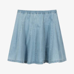 Molo-Голубая юбка из хлопкового шамбре | Childrensalon Outlet
