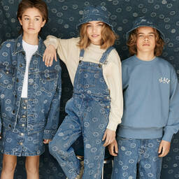 مولو-تنورة تينز بناتي قطن دنيم لون أزرق | Childrensalon Outlet