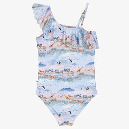 Molo-Голубой купальник с принтом Savanna (UPF50+) | Childrensalon Outlet