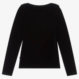 Molo-Teen Girls Blue Velour Top | Childrensalon Outlet