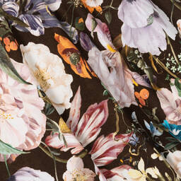 Molo-تنورة تينز بناتي قطن عضوي لون بني بطبعة ورود | Childrensalon Outlet