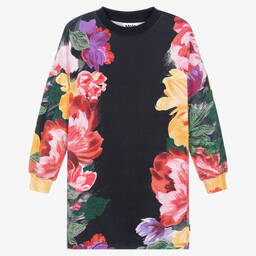 Molo-Teen Girls Floral Cotton Sweatshirt Dress | Childrensalon Outlet