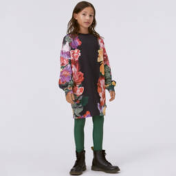 Molo-Teen Girls Floral Cotton Sweatshirt Dress | Childrensalon Outlet