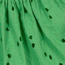 Molo-Teen Girls Green Broiderie Anglaise Skirt | Childrensalon Outlet