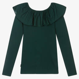 Molo-توب تينز بناتي قطن عضوي لون أخضر | Childrensalon Outlet