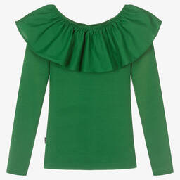 Molo-Зеленый хлопковый топ для девочек | Childrensalon Outlet