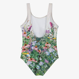 Molo-Кремовый купальник с цветами (UPF50+) | Childrensalon Outlet