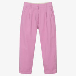 Molo-بنطلون تينز بناتي قطن تويل لون زهري | Childrensalon Outlet