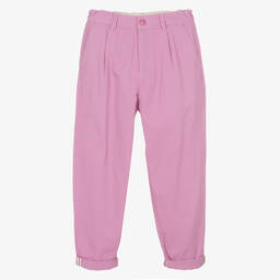 Molo-بنطلون تينز بناتي قطن تويل لون زهري | Childrensalon Outlet