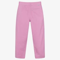 Molo-بنطلون تينز بناتي قطن تويل لون زهري | Childrensalon Outlet