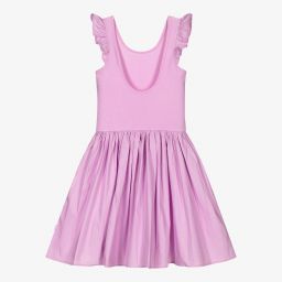 Molo-فستان تينز بناتي قطن عضوي لون بنفسجي | Childrensalon Outlet