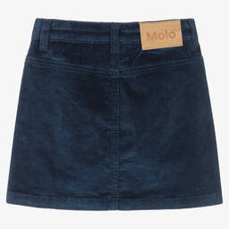 Molo-Teen Girls Navy Blue Corduroy Skirt | Childrensalon Outlet