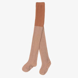 Molo-Teen Girls Pink Glitter Tights | Childrensalon Outlet