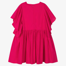Molo-Teen Girls Pink Organic Cotton Dress | Childrensalon Outlet