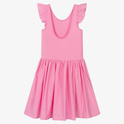 مولو-فستان تينز بناتي قطن عضوي لون زهري | Childrensalon Outlet