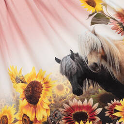 Molo-Розовое платье из органического хлопка с пони | Childrensalon Outlet