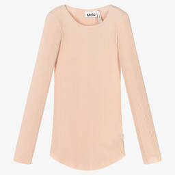 Molo-توب تينز بناتي قطن عضوي جيرسي لون زهري | Childrensalon Outlet