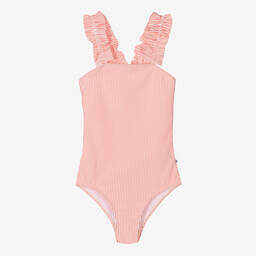 Molo-Teen Girls Pink Stripe Swimsuit (UPF50+) | Childrensalon Outlet