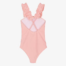 Molo-Teen Girls Pink Stripe Swimsuit (UPF50+) | Childrensalon Outlet