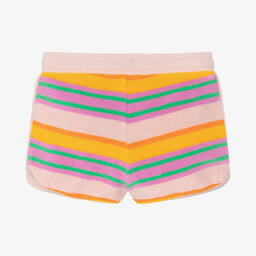 Molo-Teen Girls Pink Striped Cotton Shorts | Childrensalon Outlet