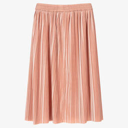 Molo-Teen Girls Pink Velour Skirt | Childrensalon Outlet
